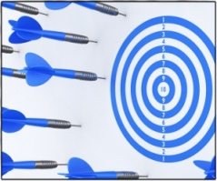Dart arrows missing target